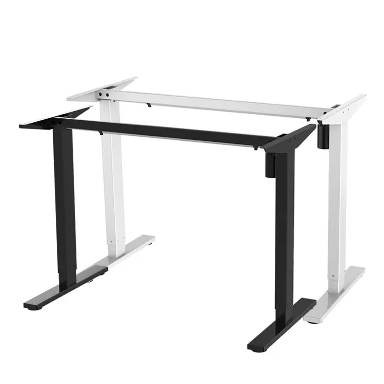 Multiple Color Design Office Sit Stand Adjustable Electric Stand Up Desk With Single Motors