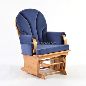 Fauteuil à bascule moderne pour crèche avec accoudoirs et dispositifs de sécurité pour les mamans qui allaitent - Product Image 1