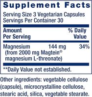 Complément alimentaire de santé à base de L-thréonine et de magnésium, soutien nerveux, santé cognitive, capsules de L-thréonine et de magnésium