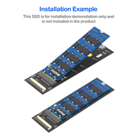 M.2 NVMe SSD Mini PCI-E Adaptor Kabel FFC PCB untuk M-key 2230/2242/2260/2280 Kabel Ekstensi Konverter Desktop/Laptop 8Gbps