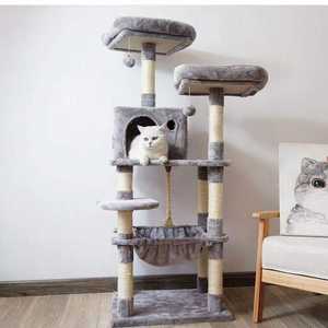 All'ingrosso gatto che si arrampica sul letto dell'albero per gatti al coperto mobili per animali domestici struttura per arrampicata tavola graffiante nido grotta - Product Image 6