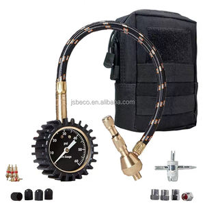 Medidor de presión de desinflador de neumáticos analógico automático de servicio pesado profesional 60 Psi con mandril especial para neumáticos todoterreno grandes - Product Image 2