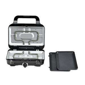 Mini <span class=keywords><strong>gaufrier</strong></span> électrique multifonctionnel en acier inoxydable avec thermostat réglable, appareil domestique à quatre grilles pour sandwichs - Product Image 1