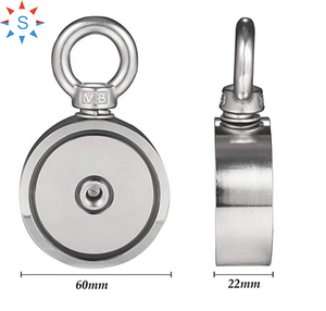 Aimant de pêche de 20mm avec anneau en métal d60 mm, outil de récupération pour chasse au trésor - Product Image 2