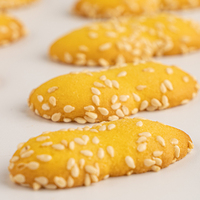 Miniatur 138g biskuit bentuk labu bahan baku Ideal untuk memanggang kue dengan wajan yang tak beraturan
