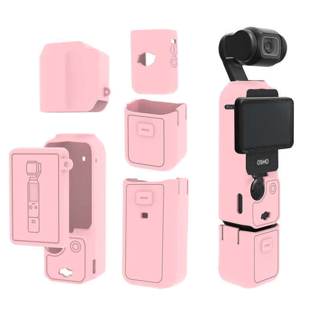Silicone Cover for Pocket 3 Body Case Anti-fall Cover Silicone Protective Case Action Camera Accessories for DJI Osmo Pocket 3