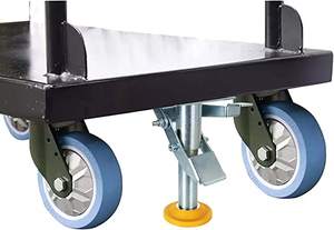 Bouchon de <span class=keywords><strong>roulette</strong></span> de verrouillage de plancher, bouchon de réglage de hauteur de levage de roue pièces de selle type de barre de pied verrouillage de plancher pour roulettes de chariot à main - Product Image 5