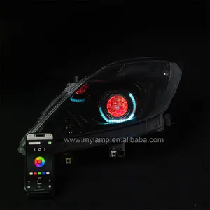 Pour MAZDA BT50 Phare personnalisé BT-50 Phare avant Angel Eye avec <span class=keywords><strong>clignotant</strong></span> séquentiel/RGBW Turbine - Product Image 1