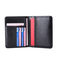 Porte-passeport de voyage en cuir véritable avec logo personnalisé, blocage RFID, porte-cartes de haute qualité, portefeuille de passeport personnalisé