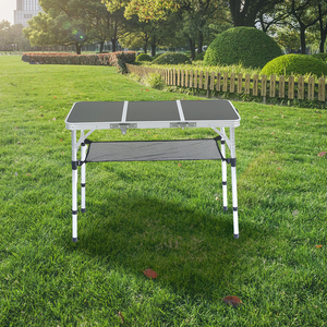 Bàn ăn dã ngoại ngoài trời hiện đại bằng nhôm đa năng có thể gấp gọn với túi đựng - Lưu trữ di động cho phòng tập thể dục & xưởng - Product Image 6