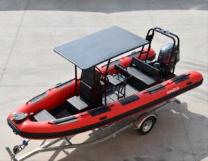 Hiệu suất tuyệt vời tùy chỉnh nhôm thuyền sườn hypalon PVC Inflatable cho đại dương trôi cho ngoài trời chèo thuyền hoạt động - Product Image 1