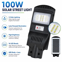 Lámpara Solar de Calle con Sensor de Radar ABS de 100W 9W, Venta al por Mayor de Fábrica, para Iluminación Exterior de Calles, Jardines, Portones y Patios