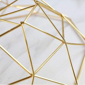 Cesta de fruta de Metal de hierro de Color dorado hecha a mano de alta calidad con diseño moderno, lo mejor para uso doméstico, estante de cocina y mesa de restaurante - Product Image 3