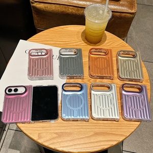 เคสโทรศัพท์มือถือแบบแม่เหล็กไล่เฉดสีเลเซอร์แฟชั่น สำหรับ iPhone รองรับการชาร์จไร้สายแบบคู่ ป้องกันการกระแทก ฝาหลังแบบด้าน - Product Image 2