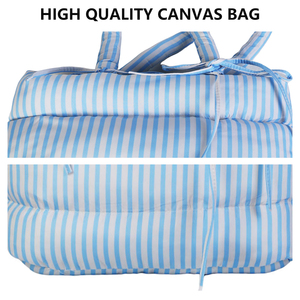 Wholesale Custom Logo Fabric Women's Puffy Quilted Shoulder <strong>Bag</strong> Puffy Shopping <strong>Bag</strong> Quilted Big Tote Carry <strong>Bag</strong> - Product Image 3