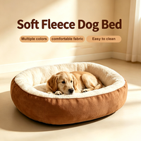 Coussin ovale pour chien et chat en polaire douce et chaude, antidérapant, lavable, facile à nettoyer, OEM ODM personnalisé