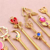 Set de Brochas de Maquillaje Estilo Sailor Moon, Brochas para Polvo Cosmético, Base y Sombra de Ojos, Recuerdos de Fiesta y Regalo para Niñas