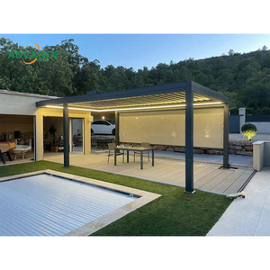 Pergola à lames en aluminium de haute qualité, pavillon extérieur moderne pour <span class=keywords><strong>terrasse</strong></span> <span class=keywords><strong>et</strong></span> jardin - Product Image 4