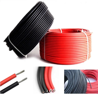 Rot Schwarz H1z2z2-k 2-adriges Stromkabel Solar draht 4 mm2 6 mm2 10 mm2 25 mm2 Twin Core Solar Pv-Kabel
