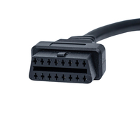 Adaptador Linkyou OBDF a J1939 9PF OBDII J1939 de 9 Pines OBD2 de 16 Pines Hembra para Automóvil, Lector de Códigos Diésel, 1 Año de Garantía, 12-24V, Pantalla LCD