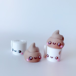 Llavero dispensador de papel higiénico con forma de caca impreso en 3D, un divertido juguete de broma, un adorno colgante peculiar y amusador, un pequeño regalo - Product Image 3