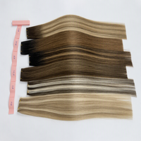 Extensions de cheveux naturels russes Genius Weft invisibles et fins, double épaisseur, volume accru, fournisseur d'usine