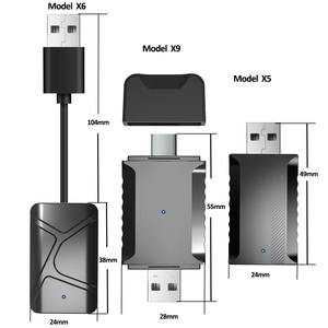 Hellper JC007แอนดรอยด์คาร์เพลย์วิทยุรถยนต์สำหรับ Bora Polo Mk4อะแดปเตอร์ไร้สาย iphone <span class=keywords><strong>Apple</strong></span> BMW F20 <span class=keywords><strong>Mazda</strong></span>-ususb/บลูทูธ - Product Image 2