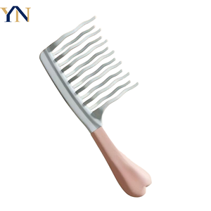 Juego de Peines de Doble Diente de Nylon para Peinados Largos, Rizados y Voluminosos - Peines Elegantes en Negro y Azul Claro <span class=keywords><strong>con</strong></span> Mango de Plástico ABS - Product Image 4