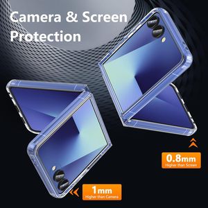 Funda Magnética Transparente para Teléfono <span class=keywords><strong>Samsung</strong></span> ZFlip8, Funda Protectora Plegable para Zflip7 con Airbag Anticaídas y Antiamarilleo - Product Image 5