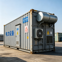 Conteneur électrique industriel modulaire résistant aux intempéries pour la distribution d'énergie, le stockage d'énergie, la protection incendie et le refroidissement intégré