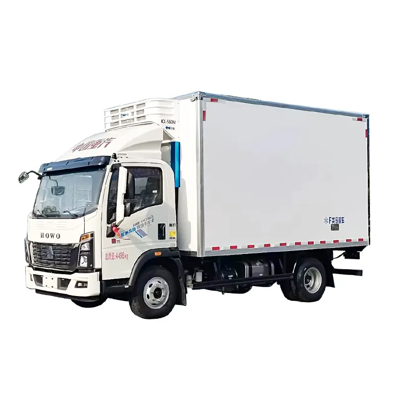 Howo réfrigérateur camions réfrigéré camion pièces usine directe 4*2 acier chine Hubei chambre de stockage à froid chambre de congélateur Euro 2 CLW