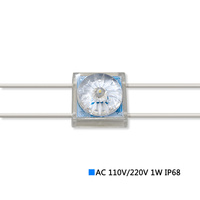 Module LED à lampe unique 110V 220V Blanc 1 LED SMD3030 Haute Luminosité 1W Étanche IP68 Modules LED pour Lettres et Signalétique