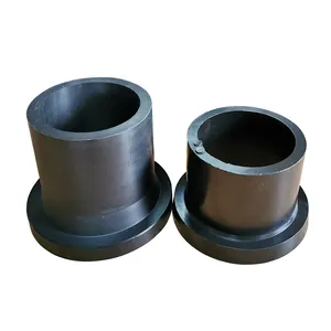 Harga terbaik perlengkapan pipa HDPE PE100 pipa HDPE 315mm HDPE plastik kancing ujung Flange fitting siku