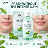Rince-bouche sans alcool à la menthe douce 473 ml pour un soin quotidien et une sensation buccale fraîche et propre en bouteille transparente Marque privée