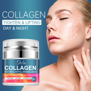 含透明质酸的视黄醇霜，男女抗衰老抗皱霜，日夜胶原蛋白保湿霜 - Product Image 2