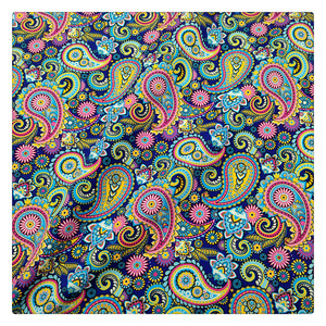 Tissu imprimé <span class=keywords><strong>indien</strong></span> Paisley en mélange de <span class=keywords><strong>coton</strong></span> et polyester, idéal pour les projets de couture DIY faits main – Vente flash - Product Image 1