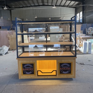 Vitrina Exhibidora <span class=keywords><strong>de</strong></span> Panadería con Logotipo Personalizado, <span class=keywords><strong>de</strong></span> 3 Niveles, <span class=keywords><strong>de</strong></span> Vidrio, Mostrador <span class=keywords><strong>de</strong></span> Almacenamiento, Exhibidor <span class=keywords><strong>de</strong></span> Alimentos <span class=keywords><strong>para</strong></span> Pasteles, Donuts y Tartas - Product Image 1
