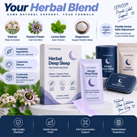 Bandes buvables à dissolution rapide pour sommeil profond aux herbes : Valériane, Fleur de la Passion, Mélisse, Magnésium – Film à dissolution rapide – OEM Marque Privée