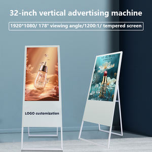 Indoor 32-Zoll-Touchscreen Tragbare bewegliche Digital Signage Werbe maschine Android Os CMS Poster Display Supermarkt <span class=keywords><strong>Promo</strong></span> - Product Image 2