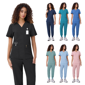Comodo Set di Divise Ospedaliere per Donne, Pantaloni e Magliette Elasticizzati, Uniforme Infermieristica, Abbigliamento Medico, Produttori di Divise Mediche - Product Image 1