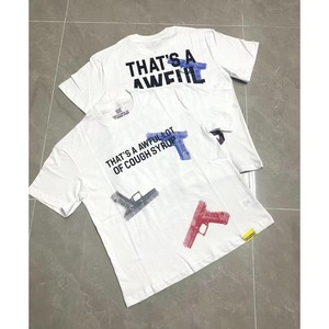 เสื้อยืดวินเทจผู้ชายลาย Rhime Double Cup Design สำหรับดรอปชิปปิ้ง ยาแก้ไอแบบกำหนดเอง ผ้าฝ้าย 100% 300gsm ระบายอากาศได้ดี ลายตัวอักษร แขนสั้น - Product Image 4