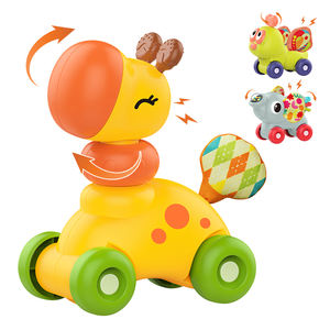 Novedades 2026: Carro de Empuje para Bebés, Juguetes Sensoriales Montessori con Forma de Animales Pequeños para Bebés de 0 a 12 <span class=keywords><strong>Meses</strong></span> con Sonajero, Mordedor y Rotación - Product Image 1
