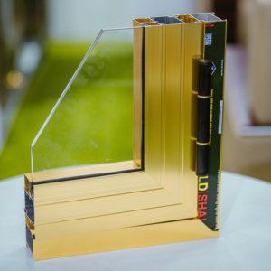 Perfil de Aluminio en T Serie 6000 Shalumi Golden para Marcos de Puertas y Ventanas de Aleación, Corte/Soldadura, Fabricante Vietnamita - Product Image 1