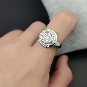 RZA0-341 China factory wholesale new fashion cubic zircon stone value 925 silver ring