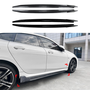 Amp Z Side Skirts Carbon Fiber Texture Matte Finish For Bmw 2 Series F44 F74 M Sport 2020+ Body Kit - Product Image 1