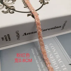 새로운 핸드 네트 천 네일 비드 싱글 헤링본 레이스, 웨딩 원피스 액세서리, 핸드 바 코드 스팟 도매