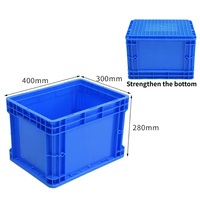 Boîtes de stockage logistique en PP recyclable SHUNMEI, bacs en plastique, caisses empilables, logo personnalisé en couleur, plastique