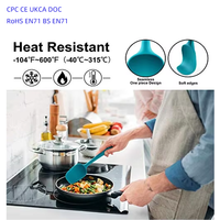 Ensemble de spatules en silicone réutilisables avec logo personnalisé, 6 pièces, OEM ODM, ensemble de grattoirs de cuisine