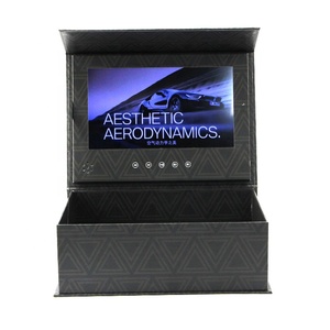 Nueva <span class=keywords><strong>Caja</strong></span> de Empaque con Pantalla LCD de <span class=keywords><strong>7</strong></span> Pulgadas para Joyería, Recubrimiento UV, Laminado Mate, Grabado en Relieve para Exhibición de Publicidad en Video - Product Image 3