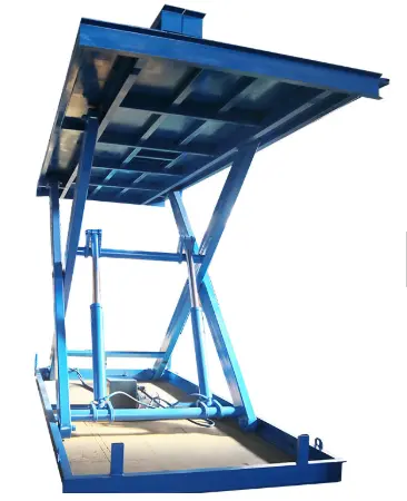 Wemet 3 M 4ton Hidrolik Garasi Mobil Angkat Gunting Di Tanah Hydraulic Mobil Scissor Lift untuk Dijual